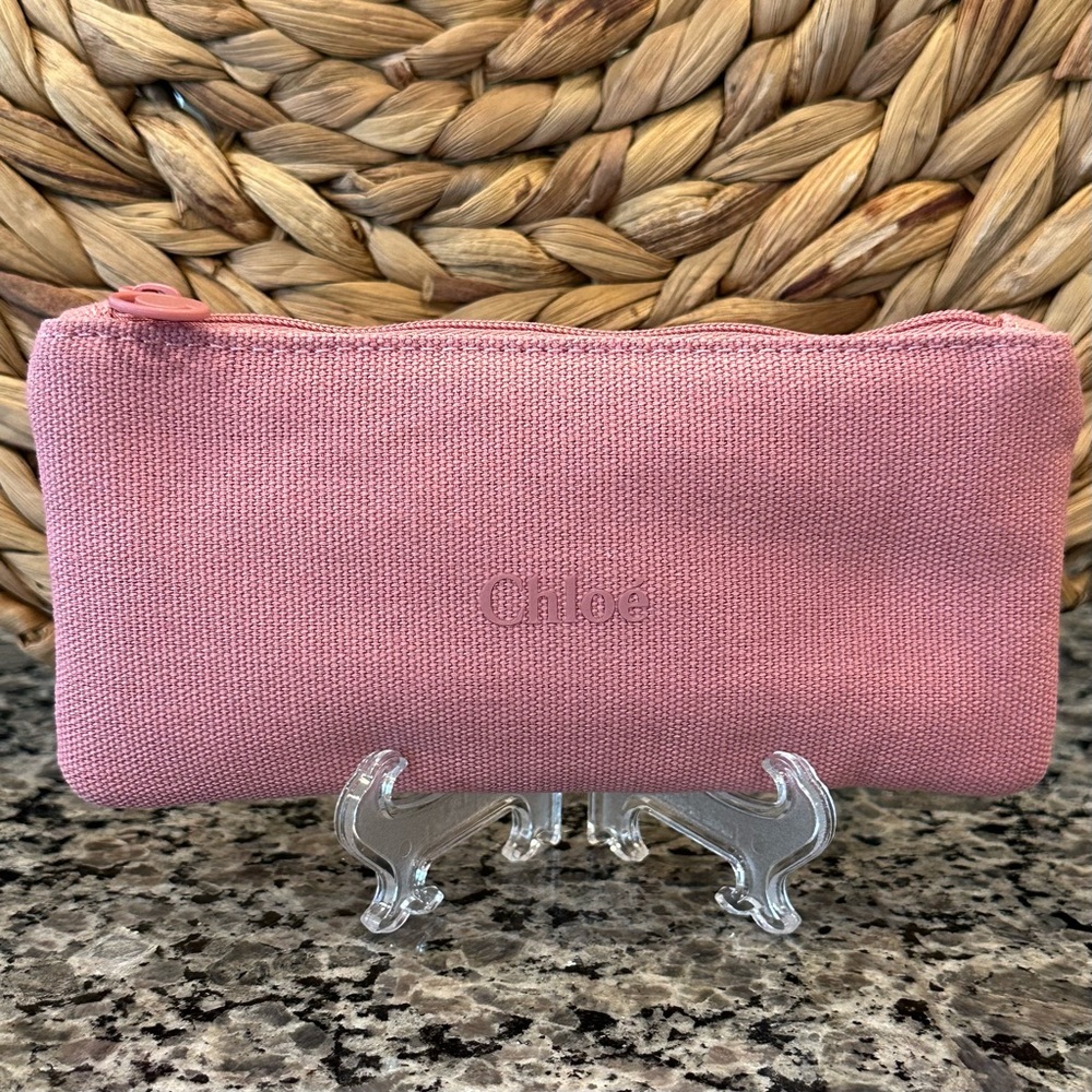 ✨CHLOE LIKE NEW Case Sunglasses Eyewear ORIGINAL Soft Cleaning Cloth Pink - Picture 2 of 11